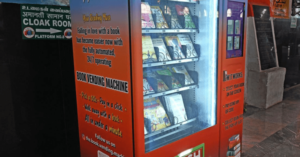 Tamil Nadu’s first book vending machines at Chennai Central & Tambaram